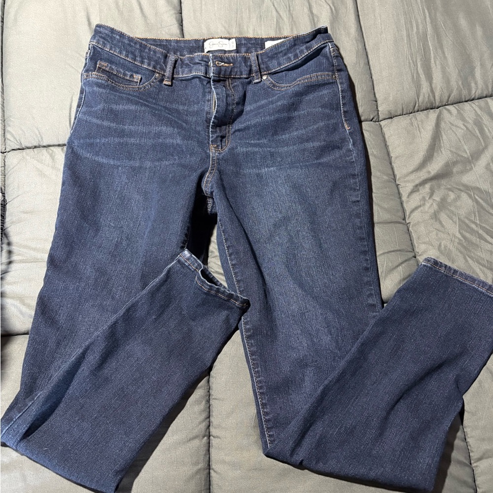 Jessica Simpson Denim Blue Jeans Forever high rise skinny Size 12